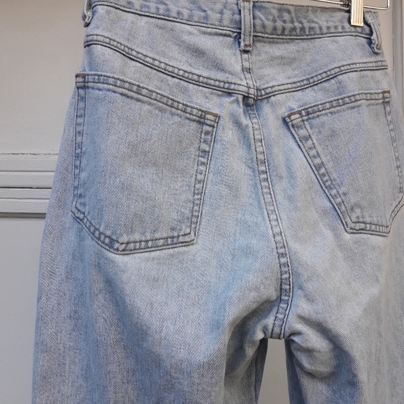Vintage Jeans High Waisted Tapered Ankle Curvy Retro 1980s 90s Light Wash Denim - Picture 10 of 16